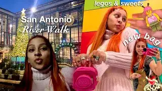 San Antonio River Walk Christmas lights The Alamo | shop Trader’s Village  | Great American Cookies