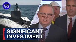 PM announces 'game-changing' investment for AUKUS submarines | 9 News Australia