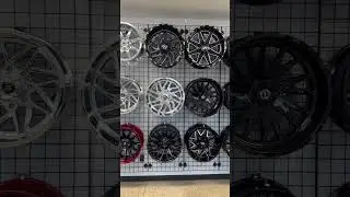 Our Wheel Wall Display 🛞  #wheels #newwheels #kg1 #tiswheels #motometal #fueloffroad #gearoffroad