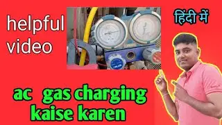 R22 gas charging kaise kare| कंप्रेसर लीक कैसे सही करें|  mg technical support