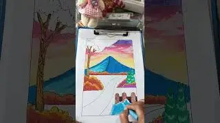 Mewarnai pemandangan bagian 2 #mewarnaigambar #mewarnaigradasi 