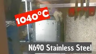 Branco Customs | Heat treatment and quenching of an N690 fixed Blade.