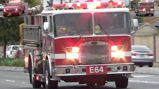 OCFA Engine 64 (reserve), Engine 65 (reserve), and Battalion 1 responding