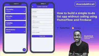 Live Class on How to Build a Todo List app without coding using FlutterFlow and Firebase