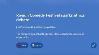 Today's Knowledge Time. Riyad comedy festival sparks ethics debate!