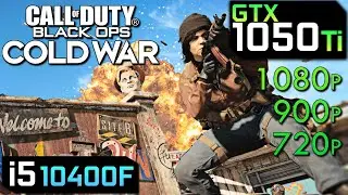 COD : Black Ops Cold War - GTX 1050Ti | 1080p 900p 720p | Gameplay Benchmark
