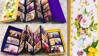 طريقة عمل بوكس الصور Explosion box Pop up photo box🎁💥