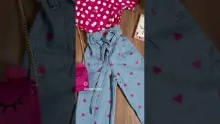 Cal&ccedil;a Jeans Infantil Menina Pantalona Estonado Cora&ccedil;&atilde;o Pink Tend&ecirc;ncia Blogueirinha