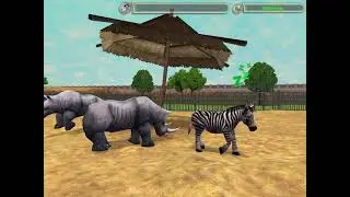 Zoo Tycoon 2 Black Rhinoceros Gameplay