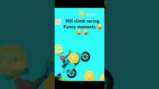Hill climb racing funny moments 😆 🤣  #shorts #viral #moyemoye