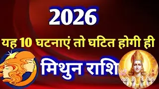 मिथुन राशि # 2026 में घटित होने वाली 10 महत्वपूर्ण घटनाएं/10 IMPORTANT EVENT OF 2026 FOR GEMINI 