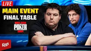 WSOP Europe LIVE $10K Main Event - FINAL TABLE!