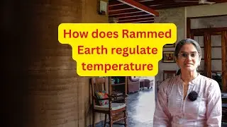Rammed Earth regulates Temperature #rammedearth #sustainableconstruction #naturalbuilding