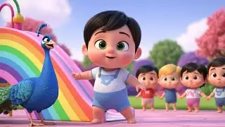 Rainbow Slide Quest 🌈🎠 Fun Adventure Song for Kids | Toddler Playground Fun