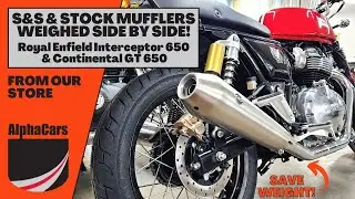 Royal Enfield S&S Slip-On Muffler Weight Savings vs Stock Exhaust