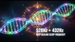 Sleep Frequency Healing 432Hz + 528Hz | Calm Music for Relaxation & Stress Relief