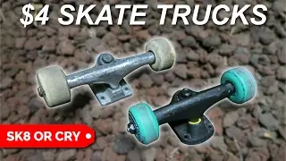 $4 SKATEBOARD TRUCKS vs $50 SKATEBOARD TRUCKS