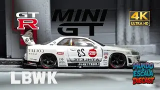 Nuevo Unboxing Mini GT Nissan LB-ER34 Super Silhouette ATHLETE COLLET