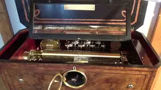 Restored cylinder music box view 3