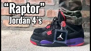 Air Jordan 4 &ldquo;Raptor&rdquo; on feet