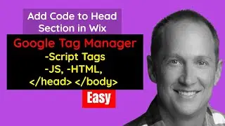 Add Script Tag to Head Section in Wix like (Google Tag Manager) -Add JS Script Tag, HTML