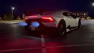1550 HP Twin Turbo Lamborghini Huracan by Sheepy Race with big flames!!