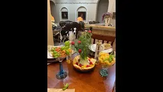 Great Dane Checks Out Funny Fennel Raspberry Tree and Quarantini Martinis