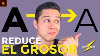 ✔️Cómo hacer un TEXTO (Tipografía) más DELGADO en ILLUSTRATOR 2020 | MÉTODO FÁCIL