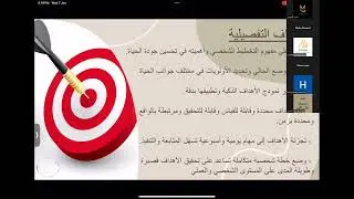 أمسية التخطيط والأهداف الذكية الأستاذة مها المطيري
