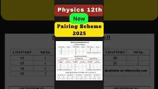 12th class physics 🔥| 2nd year physics guess paper 2025 |  final pairing Scheme 2025