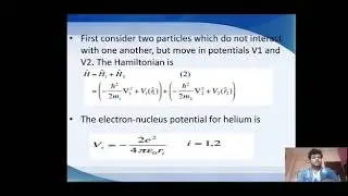 Application of Schrodinger Equation To Two Electron System