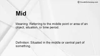 Mid Meaning