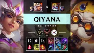 Qiyana Support vs Heimerdinger - KR Grandmaster Patch 25.05