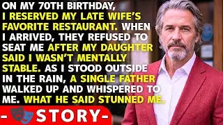 I Was Denied A Table On My 70th Birthday—Until A Single Father Stepped Over And Whispered…