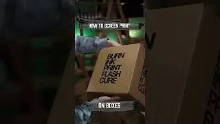 How To Easily Screen Print on Boxes #shorts