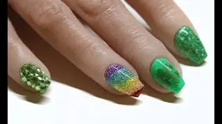 ST PATRICKS DAY GEL NAIL TUTORIAL