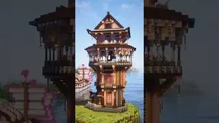 ✨🌸 Minecraft Cherry Blossom Watchtower 🌸✨#shorts