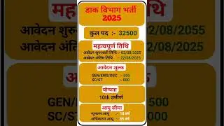 India Post GDS Vacancy 2025 | Post Office Recruitment 2025 | Govt Jobs Vacancy 2025 | 10th Pass Jobs