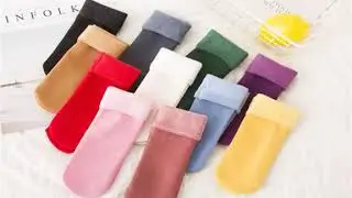 1 Pair Winter Plus Velvet Thickening Kids Thermal Warm Socks