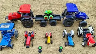 बच्चों aaj mini tractors monster car ke wheel ढूंढने gaye!! Krishna toy