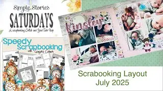 Simple Stories Saturday using Simple Stories paper and Speedy Scrapbooking Ideas #scrapbookingideas