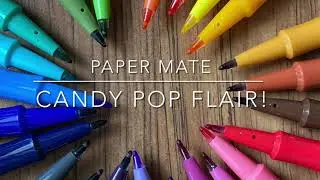 Candy Pop Flair Pens - 24 colors (SWATCHES + WATERPROOF TEST)