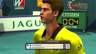 Virtua Tennis 4 Play Arcade mode using David Goffin