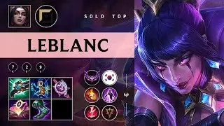 LeBlanc Top vs Urgot - KR Master Patch 25.22
