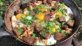 Super breakfast. Lazy pizza. Супер завтрак. Пицца ленивая.
