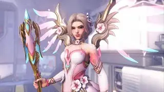 NEW! Sakura Mercy skin Gameplay (Golden gun) - Overwatch 2 Season 17