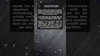 r/BIDA - weil ich keine offene Beziehung f&uuml;hren m&ouml;chte?