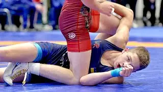 U15 I. Nasibov (UKR) vs D. Seredin (UKR) 57kg. Youth boys greco-roman wrestling.