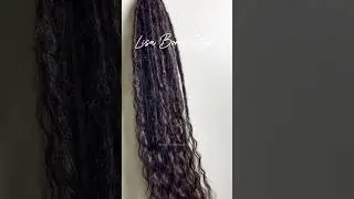 Reusable human blend &ldquo;Lisa Locs&rdquo; #shop #globalshipping #ytshorts #lisabonet #locs