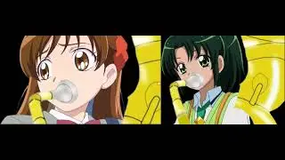 Smile Precure (2013) Ayumi Sakagami And Nao Midorikawa Playing Sousaphone Duet Scene